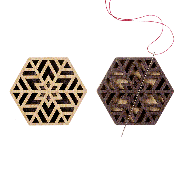 Magnetic Needle Holder - Wooden Needle Minder Wonderland Crafts Needle Minders - HobbyJobby