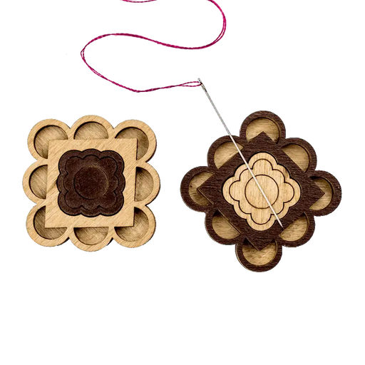 Magnetic Needle Holder - Wooden Needle Minder Wonderland Crafts Needle Minders - HobbyJobby