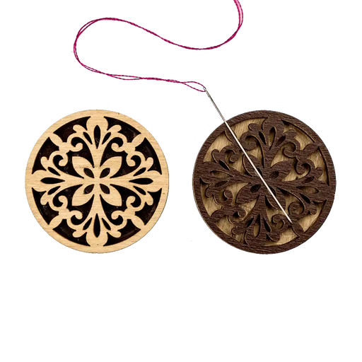 Magnetic Needle Holder - Wooden Needle Minder Wonderland Crafts Needle Minders - HobbyJobby