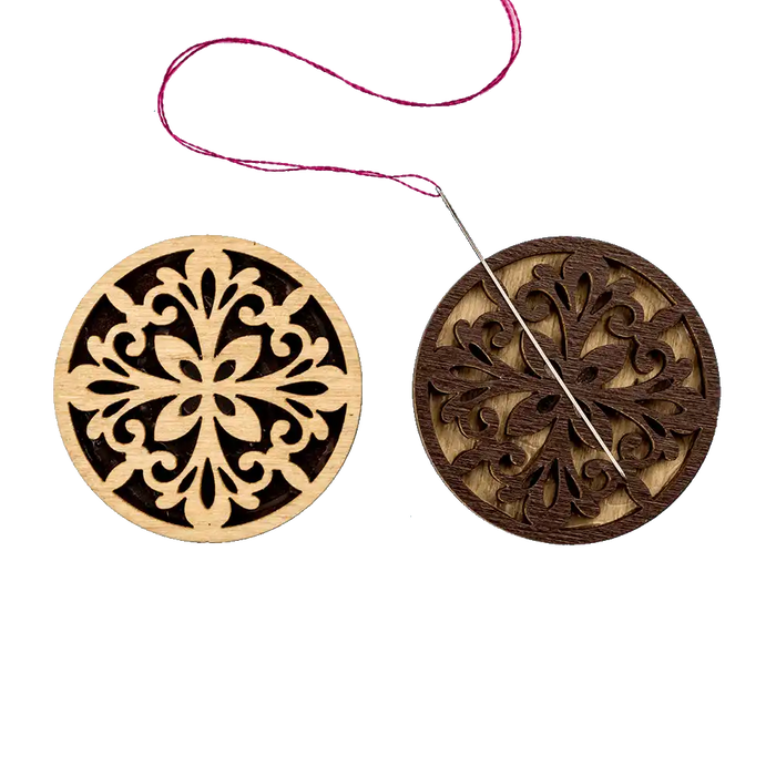 Magnetic Needle Holder - Wooden Needle Minder Wonderland Crafts Needle Minders - HobbyJobby