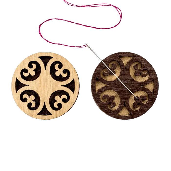 Magnetic Needle Holder - Wooden Needle Minder Wonderland Crafts Needle Minders - HobbyJobby