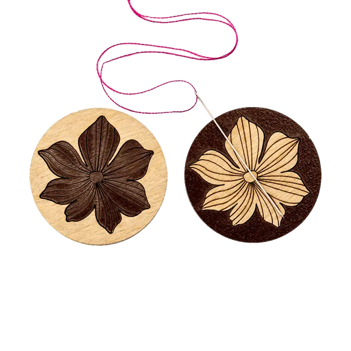 Magnetic Needle Holder - Wooden Needle Minder Wonderland Crafts Needle Minders - HobbyJobby