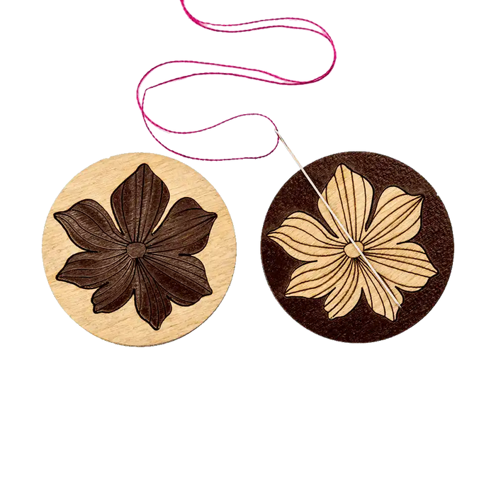 Magnetic Needle Holder - Wooden Needle Minder Wonderland Crafts Needle Minders - HobbyJobby
