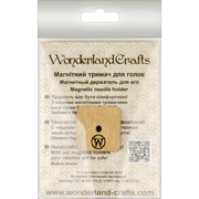 Magnetic Needle Holder - Wooden Needle Minder Wonderland Crafts Needle Minders - HobbyJobby