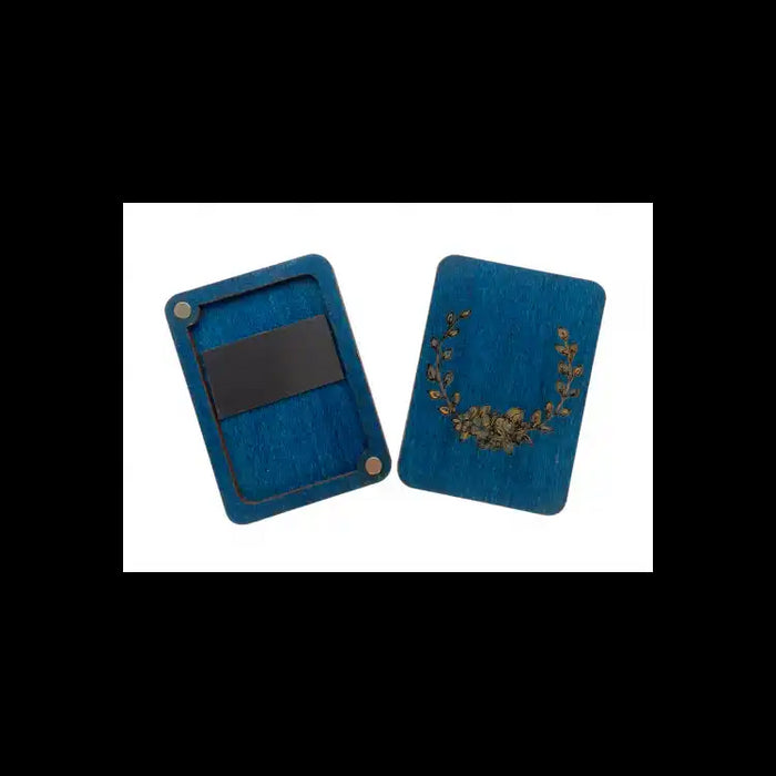 NADELETUI AUS HOLZ "BLAU" KF056/1