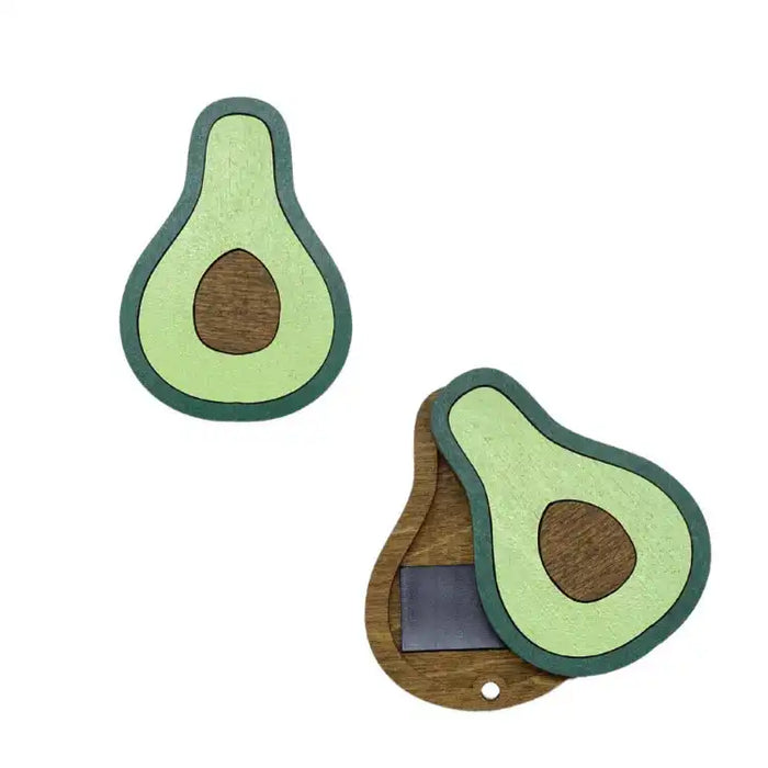 WOODEN NEEDLE CASE AVOCADO KF056/20