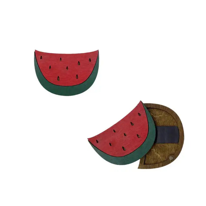 WOODEN NEEDLE CASE WATERMELON KF056/24