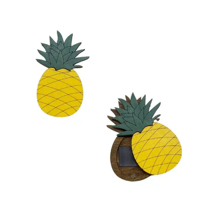 WOODEN NEEDLE CASE PINEAPPLE KF056/25