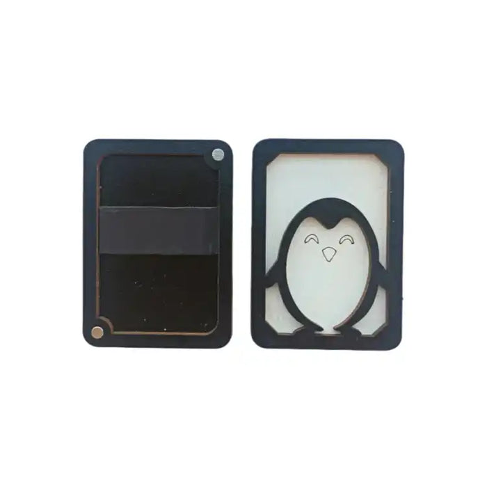 WOODEN NEEDLE CASE "PENGUIN" KF056/26