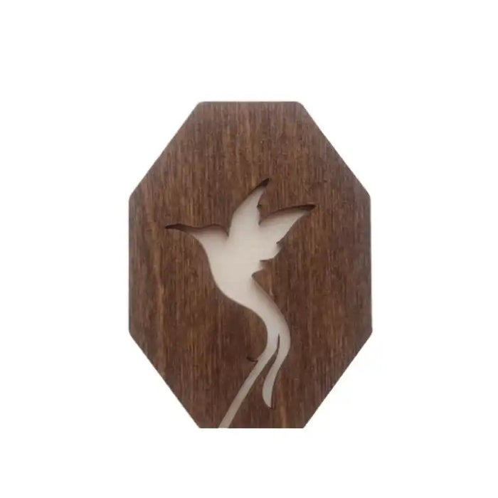 WOODEN NEEDLE CASE "HUMMINGBIRD" KF056/54