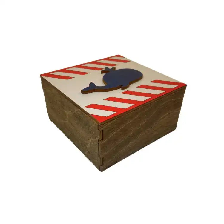 WOODEN BOX "WHALE" KF057/18