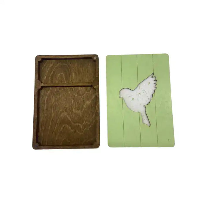 HOLZBOX. SCHERENETUI "VOGEL" KF057/12