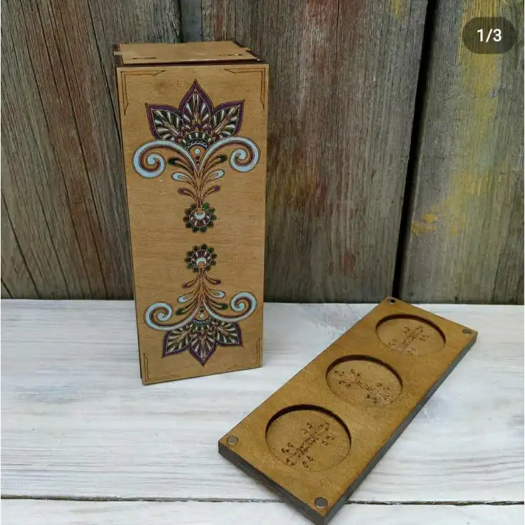 WOODEN BOX FOR EMBROIDERY MUST-HAVES KF057/2