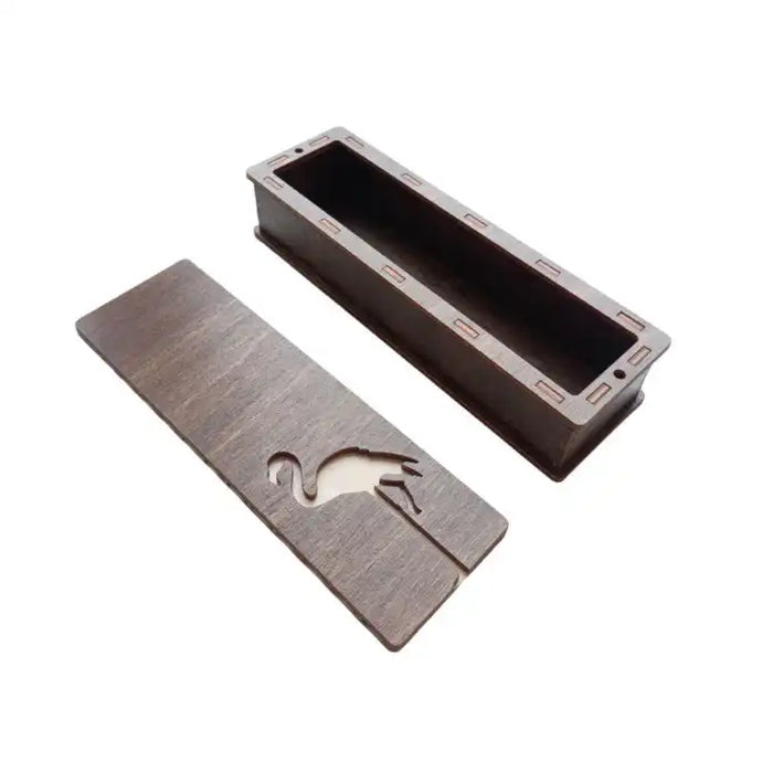 WOODEN BOX "FLAMINGOS" KF057/50