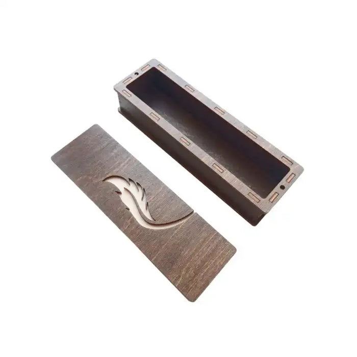 WOODEN BOX "FEATHER" KF057/51
