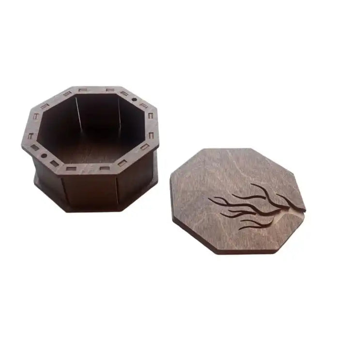 WOODEN BOX OCTAGONAL "TREE" KF057/63