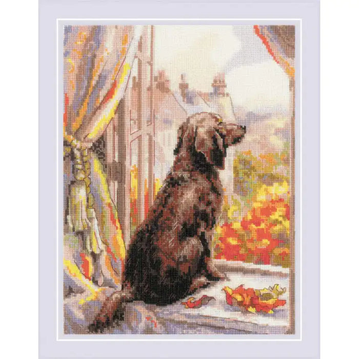 Cross Stitch Kit Riolis - "LET'S GO FOR A WALK!" 18X24 SR2256