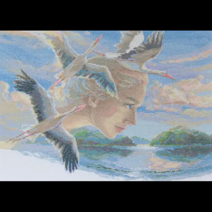 Cross Stitch Kit Riolis - "MOTHER NATURE. SKY" 40X30 CM SRA1002