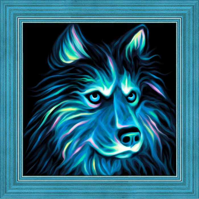 Diamond Painting Kit - NEON HUSKY 25X25 CM AZ-1711