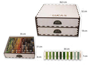 Organizer Box 2 Luca-S Mouline 520 colors, OL-02 Luca-S Organizer Box - HobbyJobby