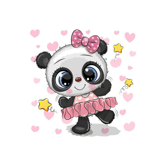 Diamond Painting Kit - PANDA BALLERINA 20*20 CM WD2479