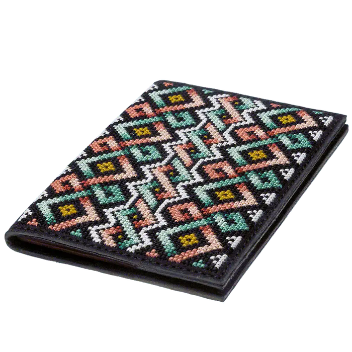 Passport Cover Needlecraft Kit - Cross Stitch Kits on Leather Wonderland Crafts Passport Cover Kits - HobbyJobby