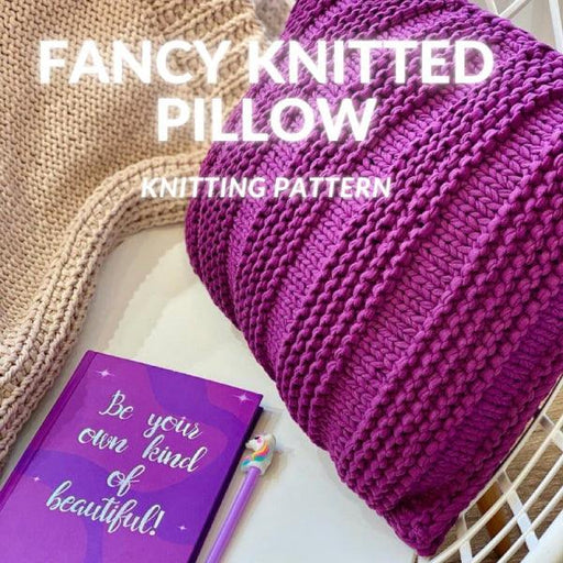 Pattern T Shirt yarn Knitted pillow Pillow Patterns - HobbyJobby