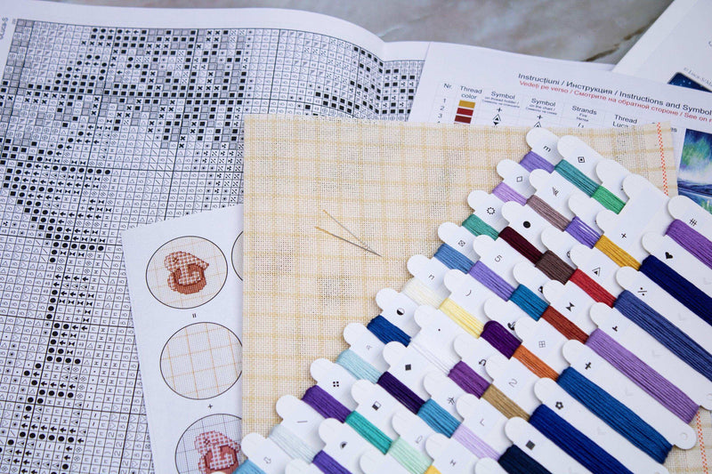 Petit Point Kit Luca-S - Northern Lights, G705 Luca-S Petit Point Kits - HobbyJobby