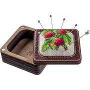 Pin Cushion Kit - Needlecraft Storage Box - Needle Storage Pin Wonderland Crafts Pin Cushions - HobbyJobby