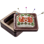 Pin Cushion Kit - Needlecraft Storage Box - Needle Storage Pin Wonderland Crafts Pin Cushions - HobbyJobby