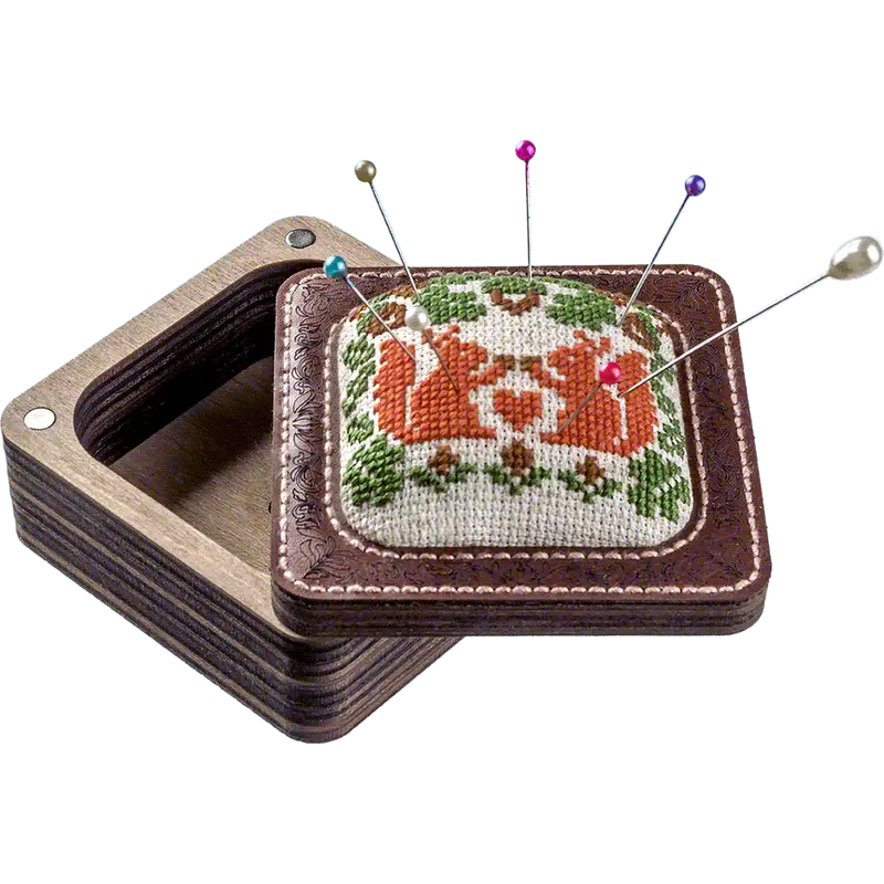 Pin Cushion Kit - Needlecraft Storage Box - Needle Storage Pin Wonderland Crafts Pin Cushions - HobbyJobby