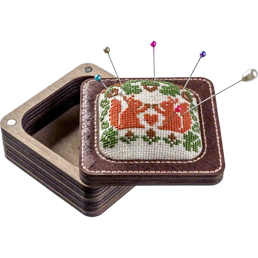 Pin Cushion Kit - Needlecraft Storage Box - Needle Storage Pin Wonderland Crafts Pin Cushions - HobbyJobby