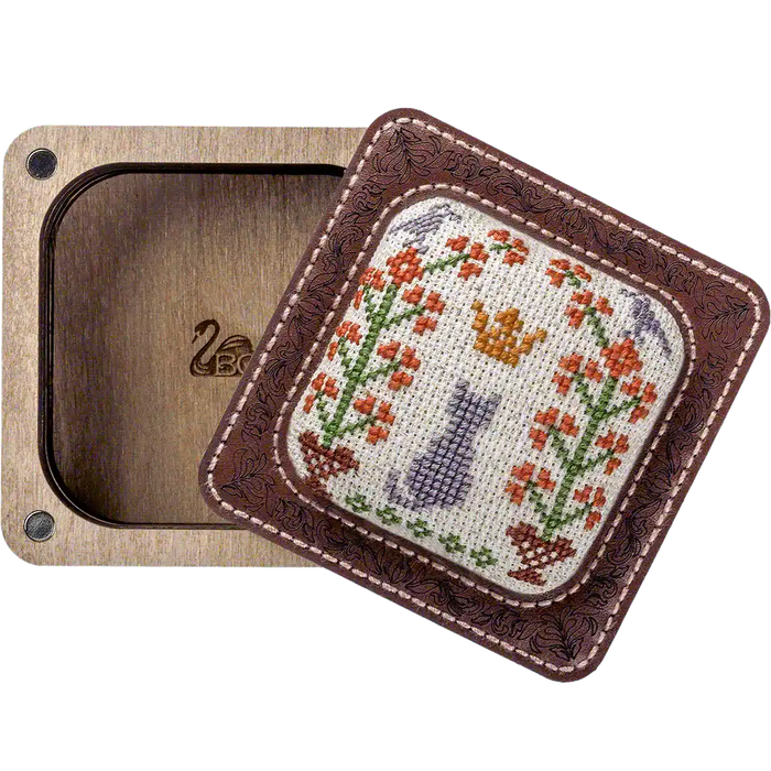 Pin Cushion Kit - Needlecraft Storage Box - Needle Storage Pin Wonderland Crafts Pin Cushions - HobbyJobby