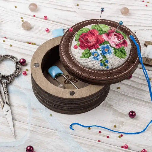 Pin Cushion Needlecraft Kit - Needle Storage Pin Wonderland Crafts Pin Cushions - HobbyJobby