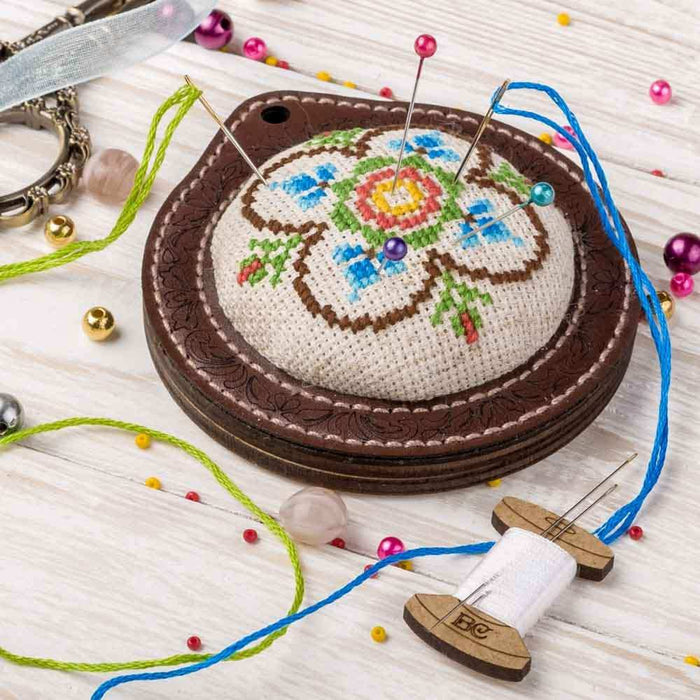 Pin Cushion Needlecraft Kit - Needle Storage Pin Wonderland Crafts Pin Cushions - HobbyJobby