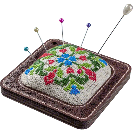 Pin Cushion Needlecraft Kit - Needle Storage Pin Wonderland Crafts Pin Cushions - HobbyJobby
