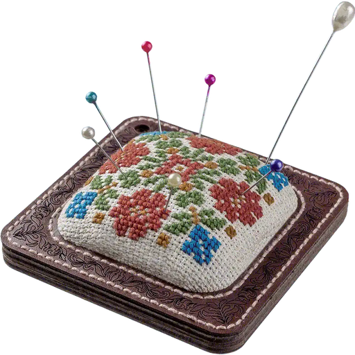 Pin Cushion Needlecraft Kit - Needle Storage Pin Wonderland Crafts Pin Cushions - HobbyJobby