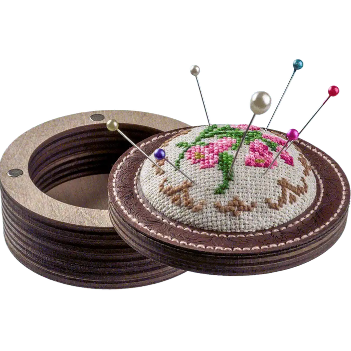Pin Cushion Needlecraft Kit - Needle Storage Pin Wonderland Crafts Pin Cushions - HobbyJobby