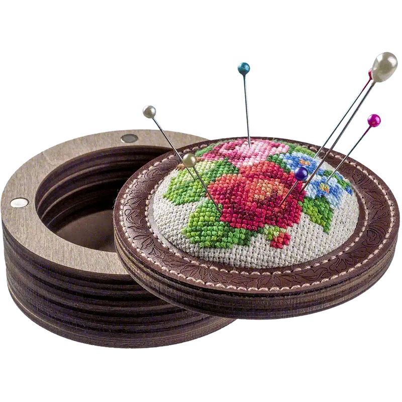 Pin Cushion Needlecraft Kit - Needle Storage Pin Wonderland Crafts Pin Cushions - HobbyJobby
