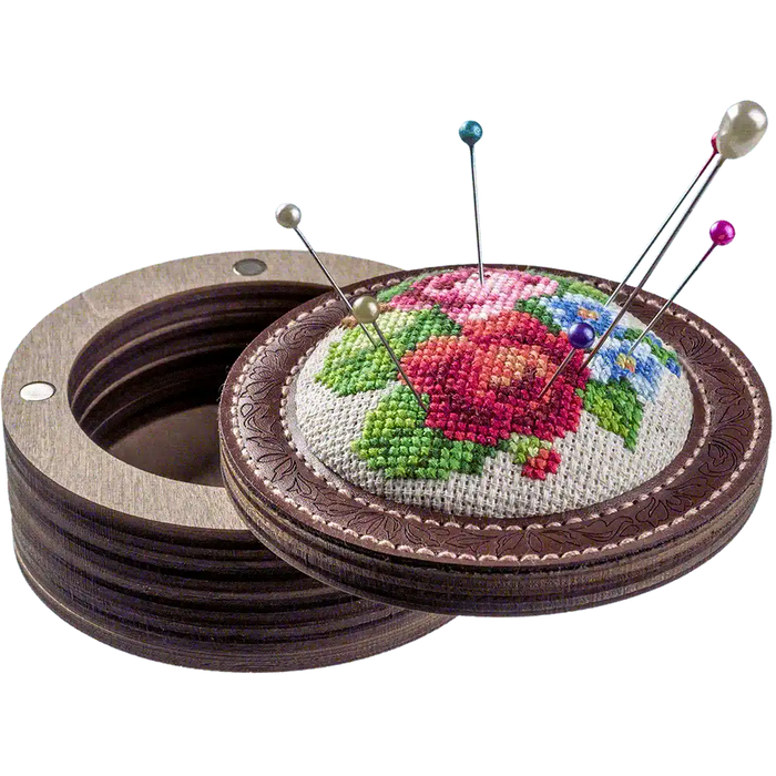 Pin Cushion Needlecraft Kit - Needle Storage Pin Wonderland Crafts Pin Cushions - HobbyJobby