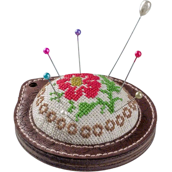 Pin Cushion Needlecraft Kit - Needle Storage Pin Wonderland Crafts Pin Cushions - HobbyJobby