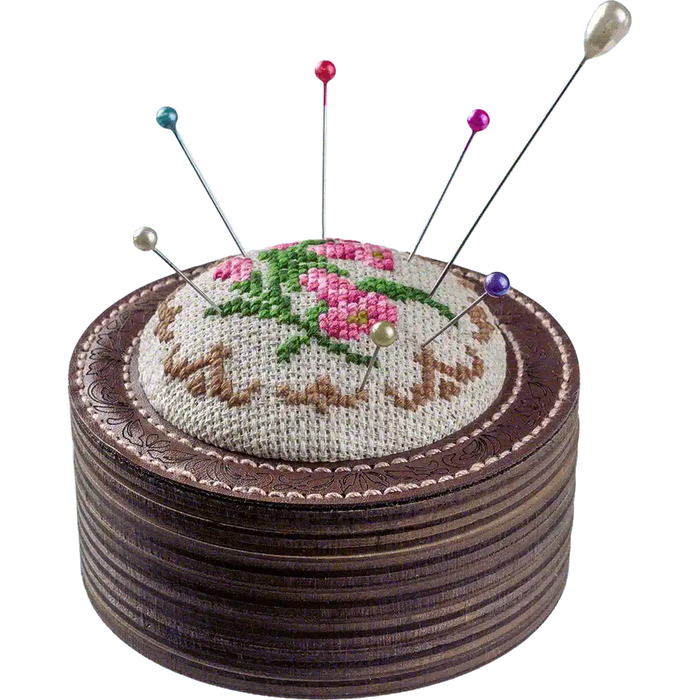Pin Cushion Needlecraft Kit - Needle Storage Pin Wonderland Crafts Pin Cushions - HobbyJobby