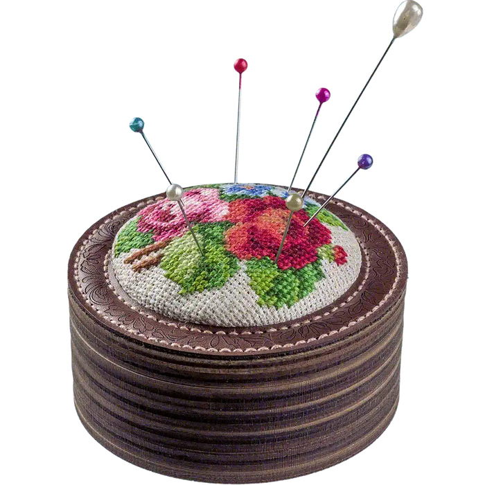 Pin Cushion Needlecraft Kit - Needle Storage Pin Wonderland Crafts Pin Cushions - HobbyJobby