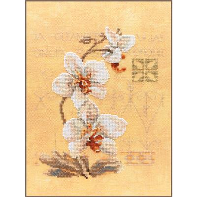 Counted Cross Stitch Kit Lanarte - Three Orchids