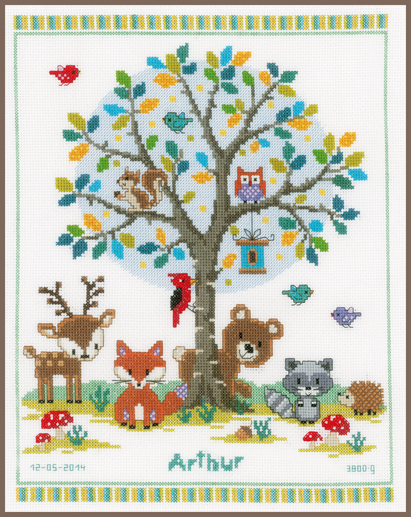 Counted Cross Stitch Kit Vervaco - In the woods