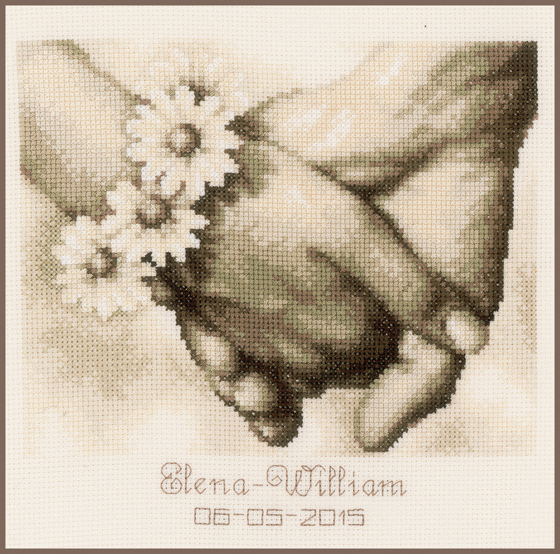 Counted Cross Stitch Kit Vervaco - Just married