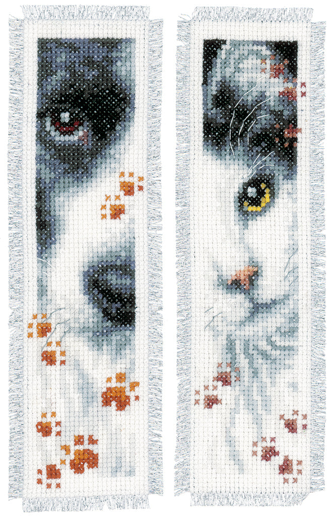Bookmark Kit Vervaco - Dog and cat set of 2