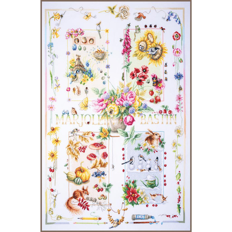 Counted Cross Stitch Kit Lanarte - Four Seasons