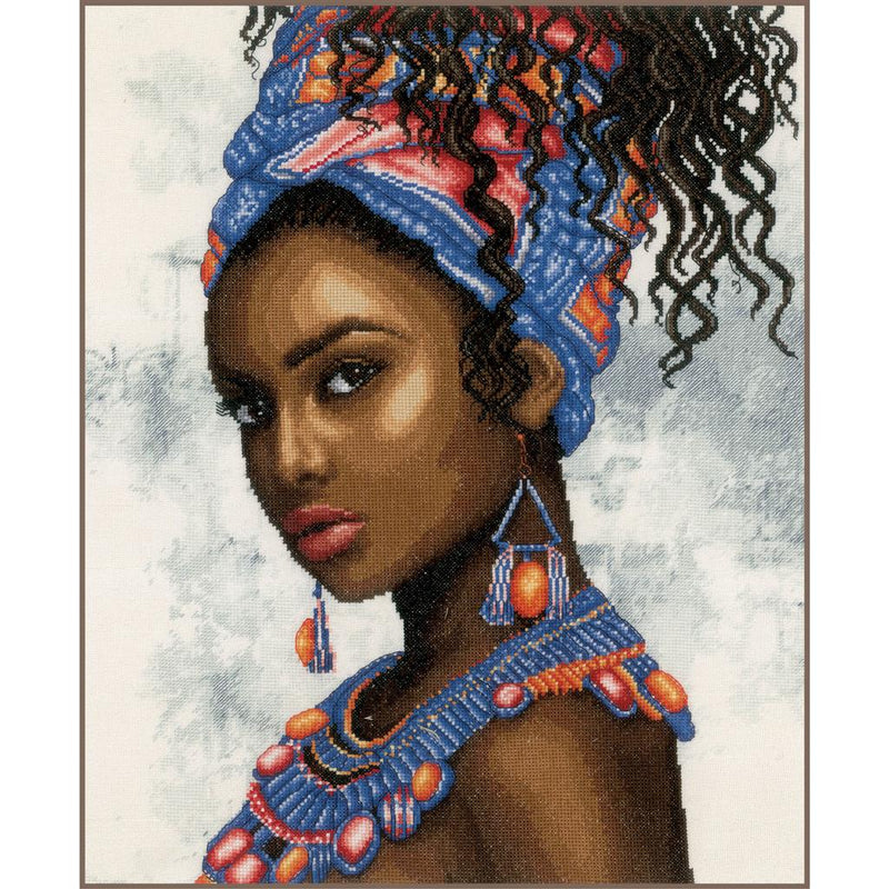 Counted Cross Stitch Kit Lanarte - Headscarf Model