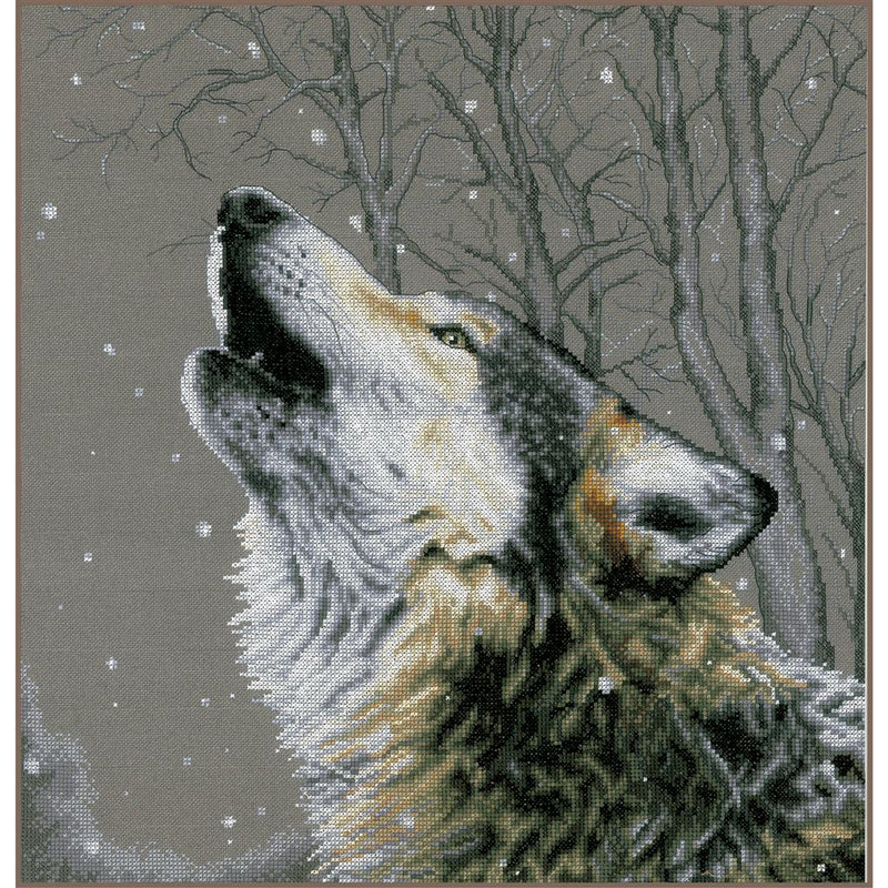 Counted Cross Stitch Kit Lanarte - Howling At The Stars